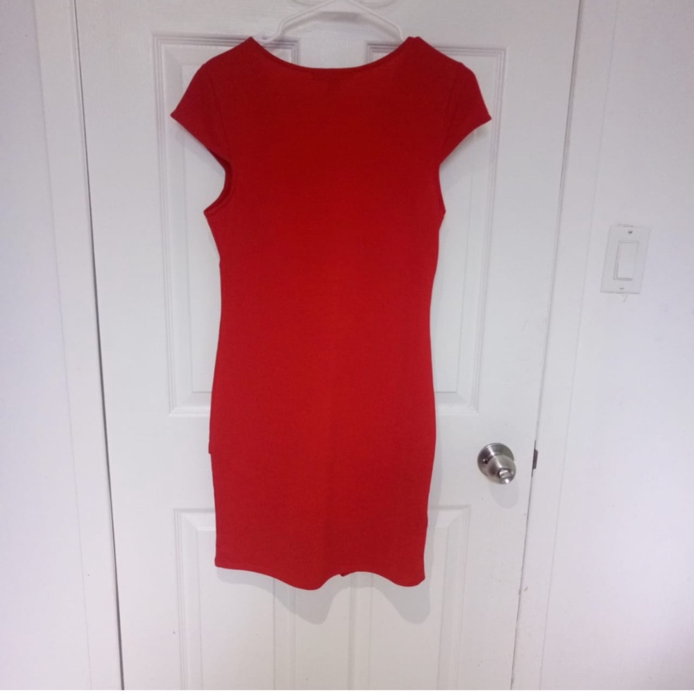 Short red dress